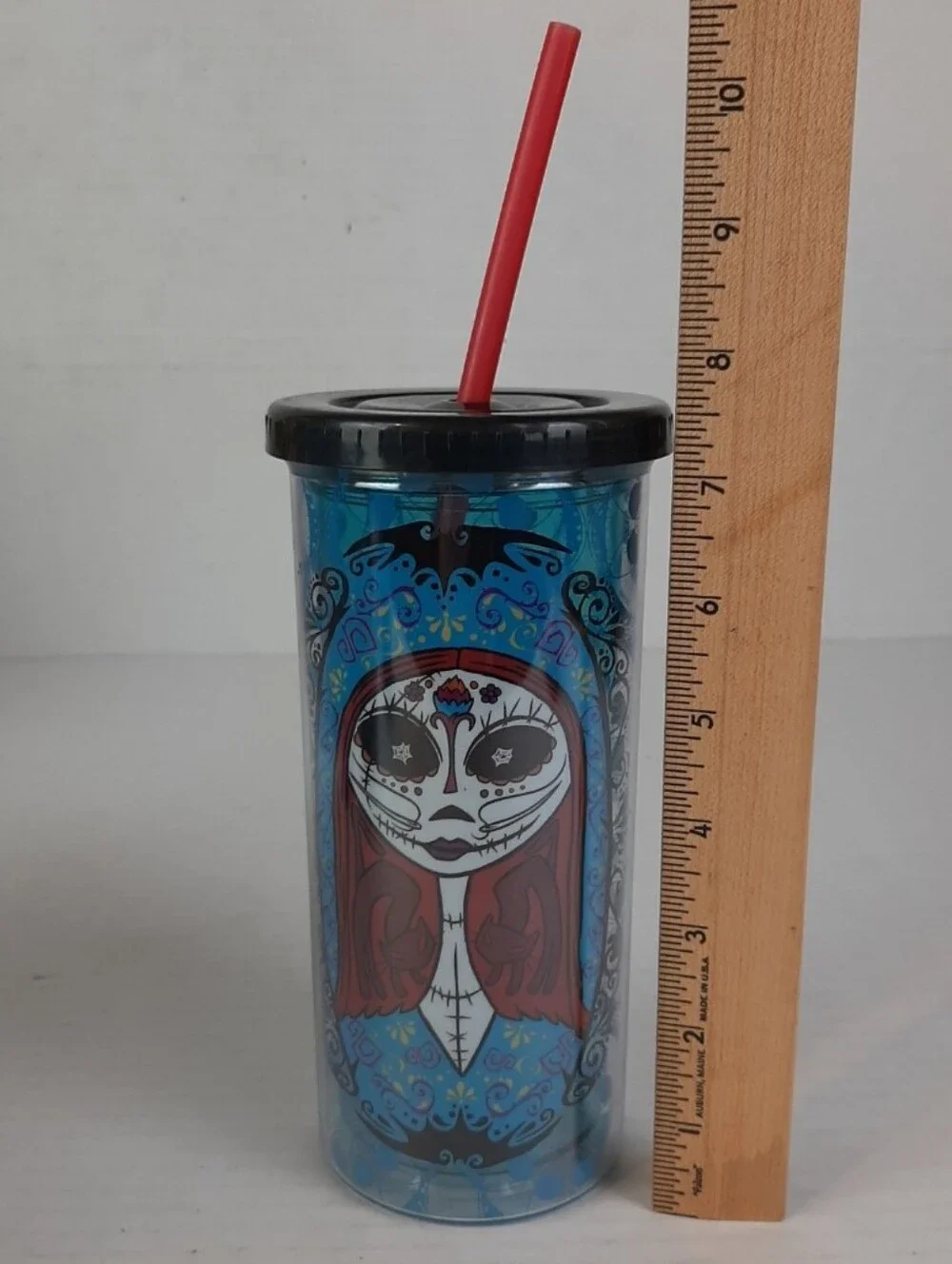 🛍Disney Nightmare Before Christmas 20oz Tumbler Sugar Skull Design of Sally